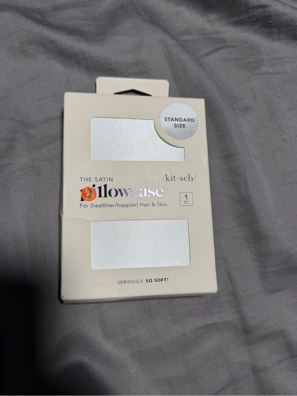Kitsch Satin Pillowcase - White